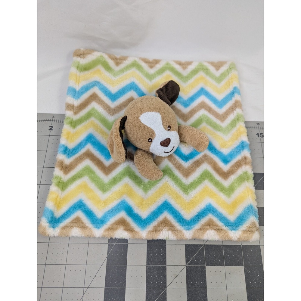 Little‎ Miracles Dog Lovey Security Blanket Zigzag Stuffed Animal Toy